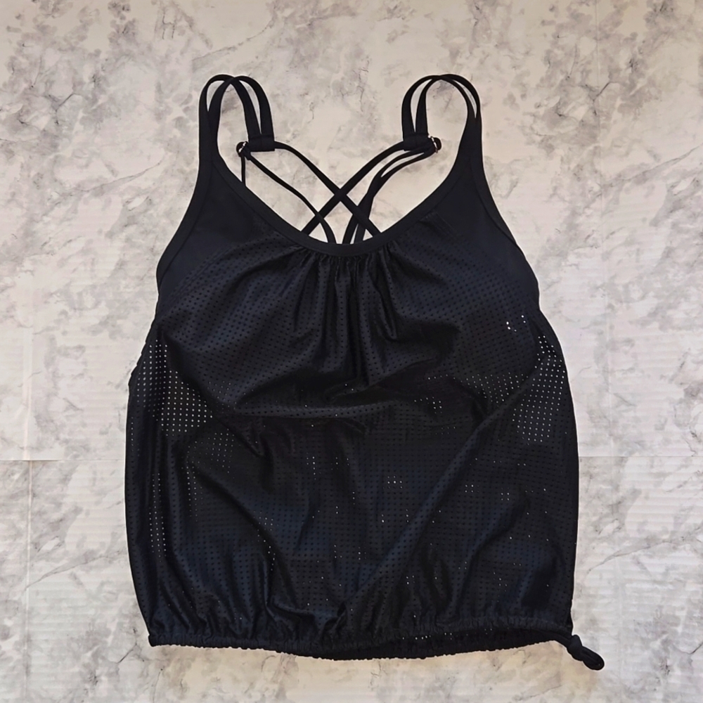 CALIA by Carrie Underwood Black Tank Top, Womens Sz S